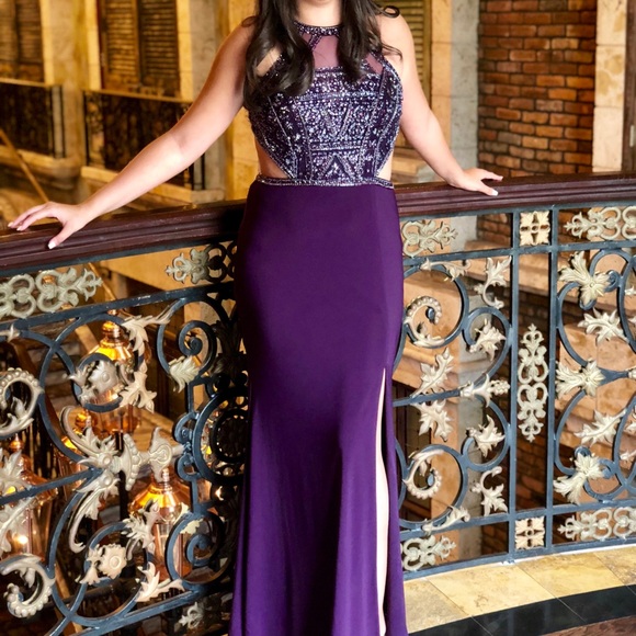 slim fit dress slacks Bec and Bridge Camille Gown Hire – TENN main image 1
